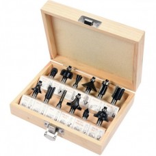 Set 12 freze profilate pentru lemn tija 6 mm HIKOK..